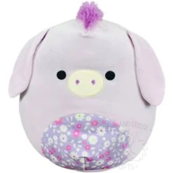 Squishmallow 12 Inch Delzi The Donkey Floral Easter Plush Toy