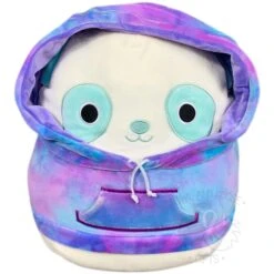 Squishmallow 12 Inch Sissy The Panda Hoodie Squad Plush Toy