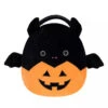 Squishmallow 12 Inch Emily The Bat In Pumpkin Halloween Plush Treat Pail