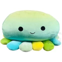 Squishmallow 8 Inch Oldin The Octopus Blue/Green/Yellow Stackable Plush Toy