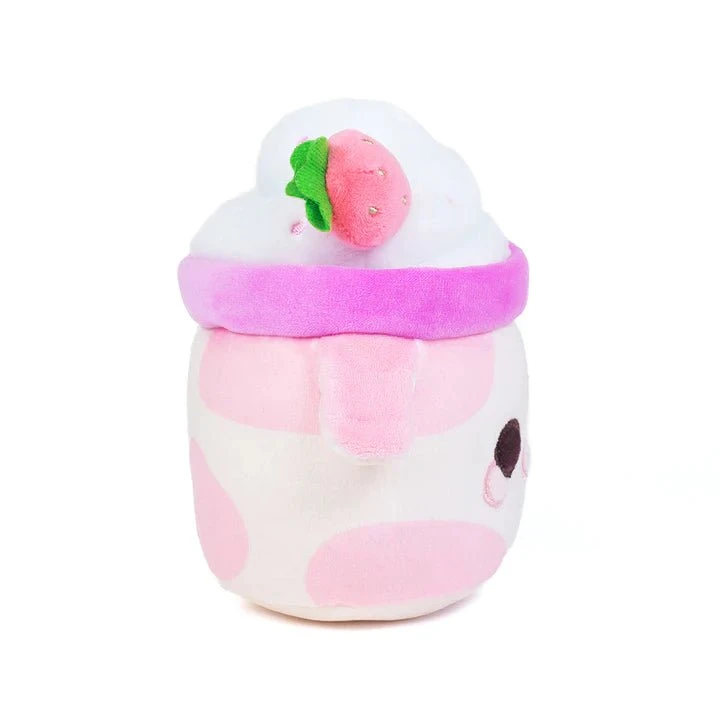 Cuddle Barn 7 Inch Lil Series The Strawberry Scented Mooshake Plush Toy 2 Cuddle Barn 7 Inch Lil Series The Strawberry Scented Mooshake Plush Toy - Image 2