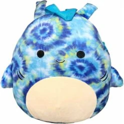 Squishmallow 12 Inch Luther The Shark Backpack